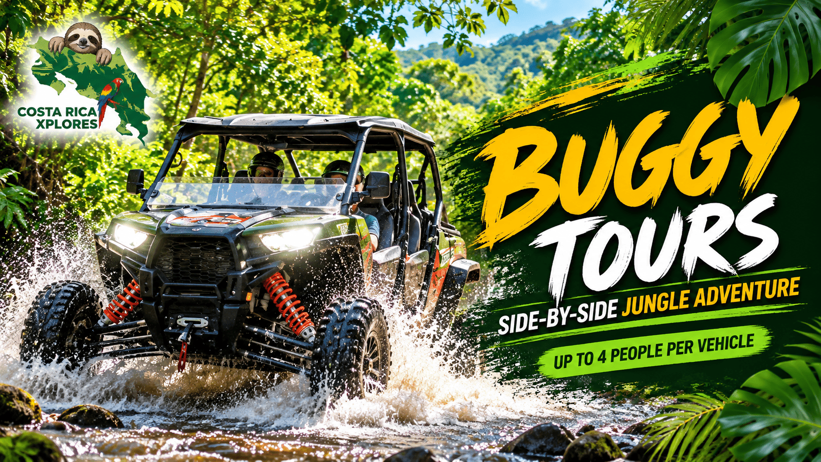 Buggy side-by-side jungle adventure in Costa Rica
