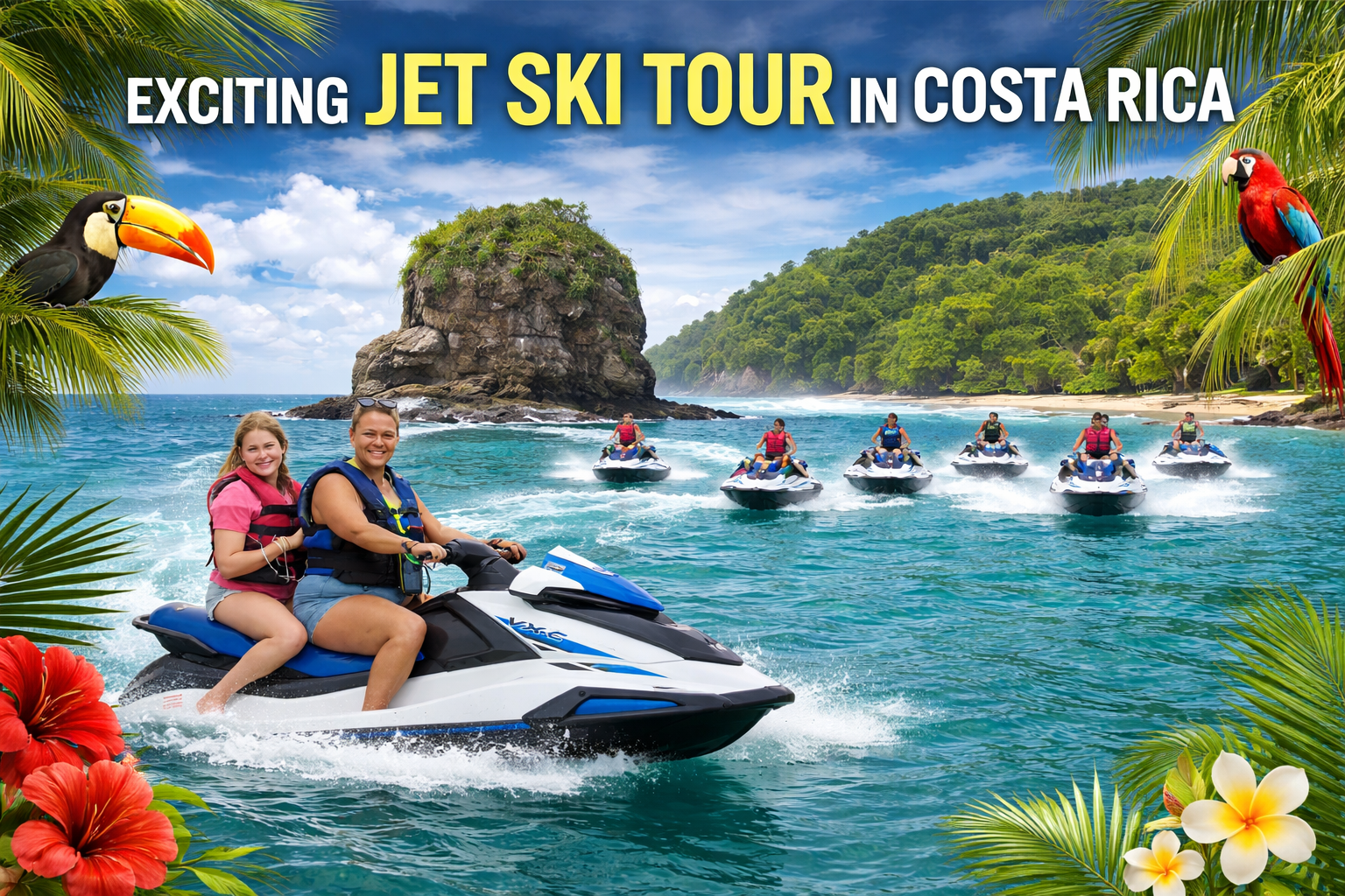 Private jetski tour in Papagayo, Costa Rica
